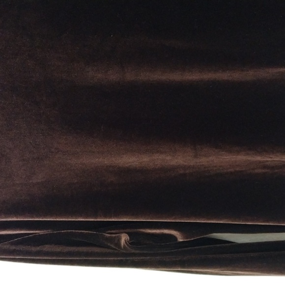 COLDWATER CREEK Brown Velvet Tunic Crew Neck Long Sleeve Top Size Large - Picture 11 of 16